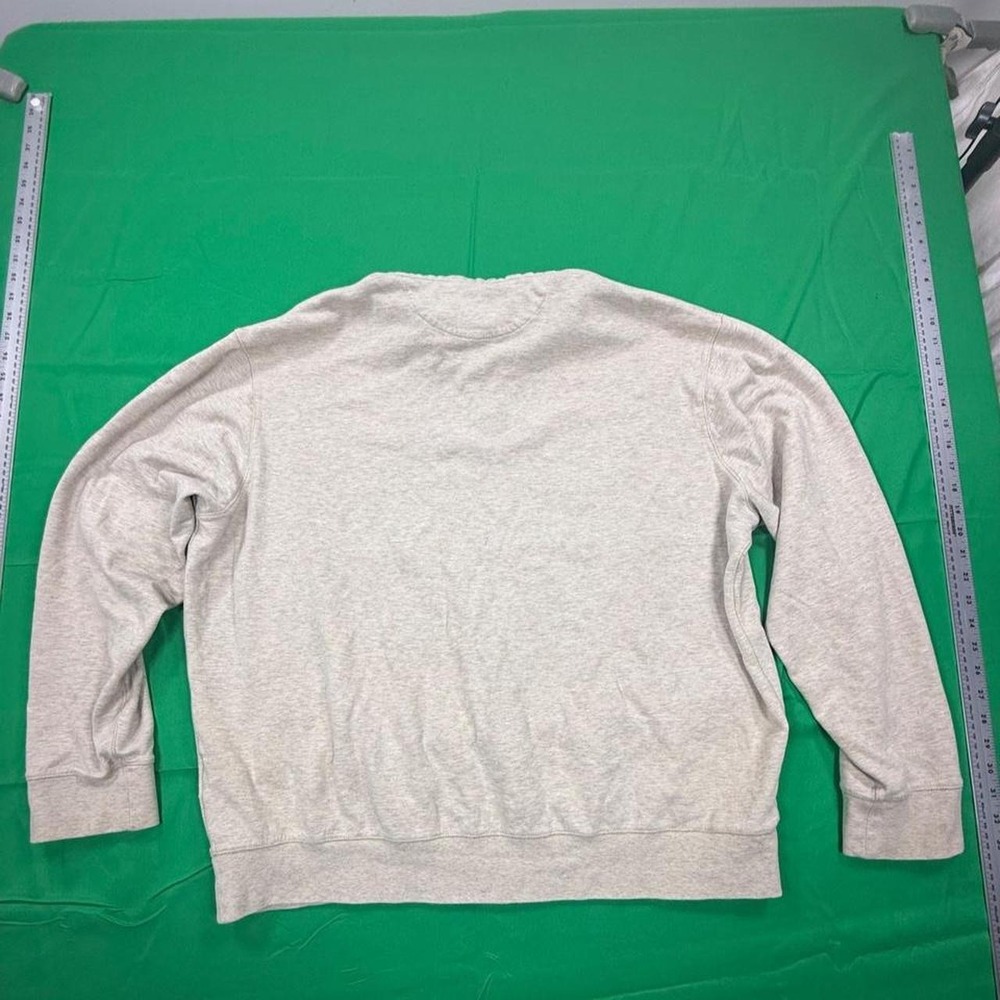 Polo Ralph Lauren quarter zip sweatshirt in XL. Gray & cream colorway - Picture 7 of 7